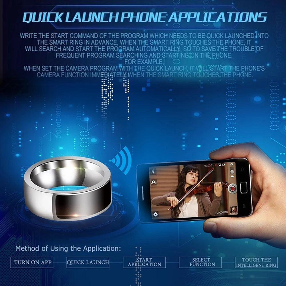 NFC Smart Ring - Multifunctional Waterproof Wearable Tech
