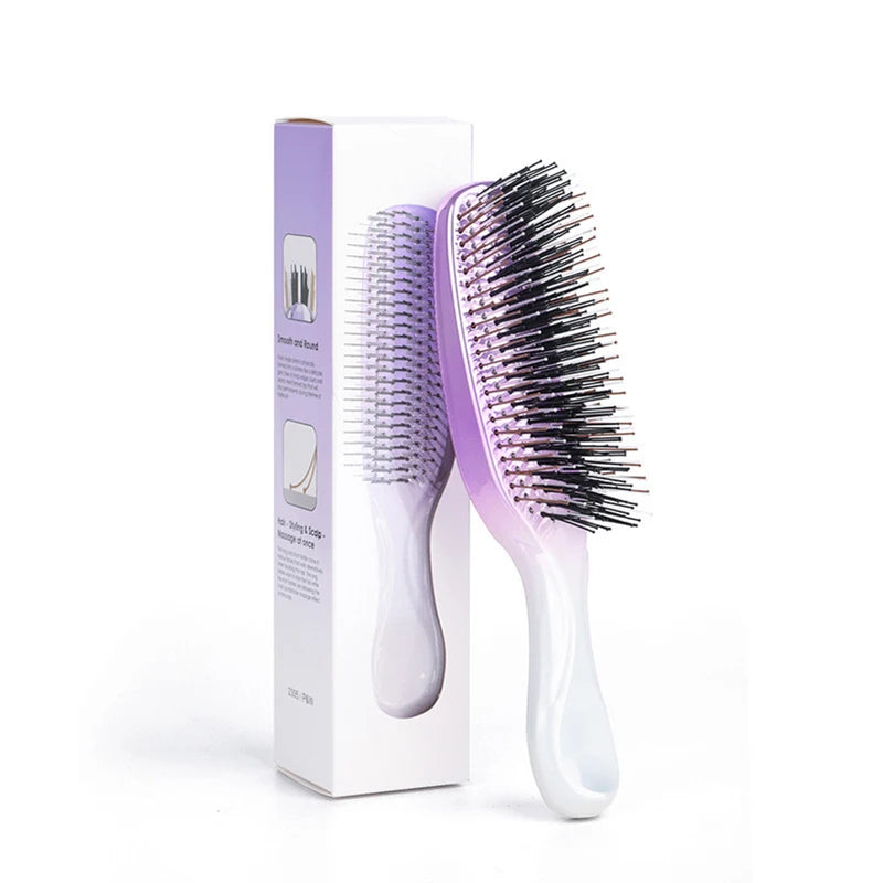 Premium Head Massager Brush - Rose Gold Scalp & Hair Detangling Tool