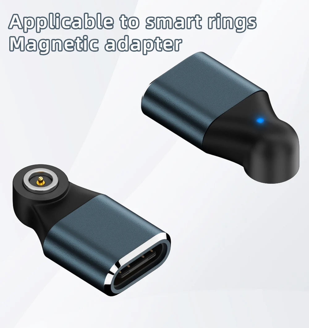 Type-C to Smart Ring Charging Adapter - Magnetic Connector