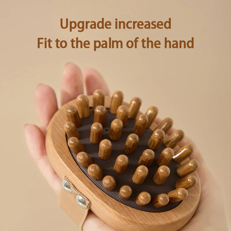 Wooden Massage Brush - 5-Element Body & Scalp Meridian Tool