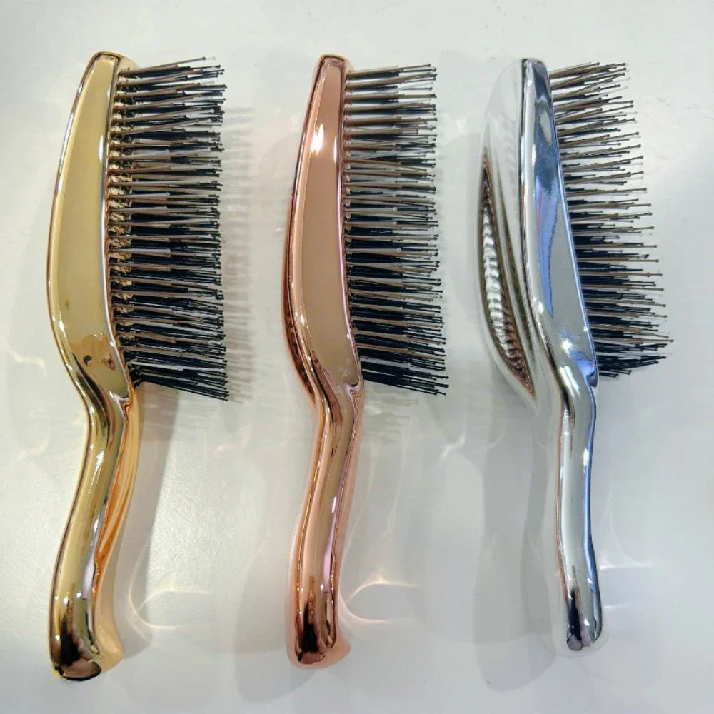 Premium Head Massager Brush - Rose Gold Scalp & Hair Detangling Tool