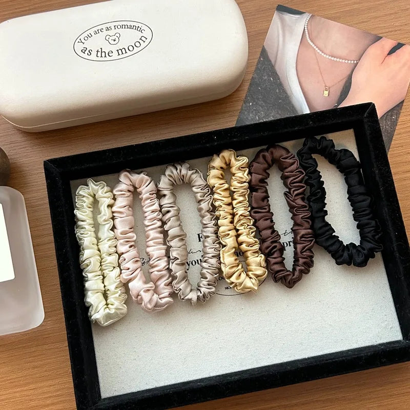 100% Pure Mulberry Silk Hair Scrunchies - EU Fast Shipping