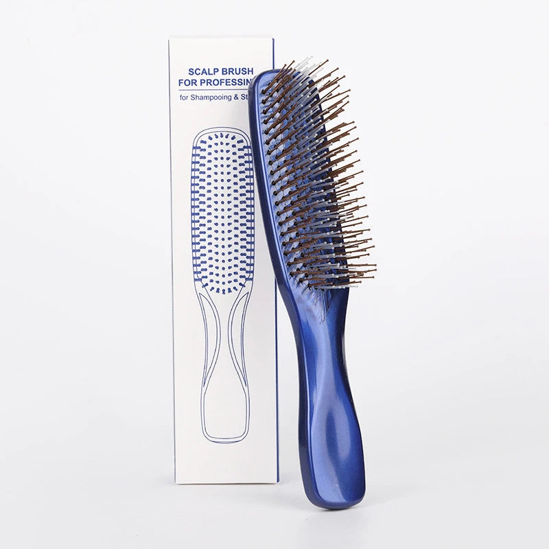 Premium Head Massager Brush - Rose Gold Scalp & Hair Detangling Tool