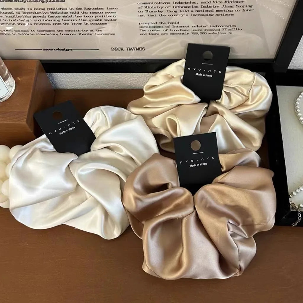 Satin Scrunchie - Silk Hair Tie for Women