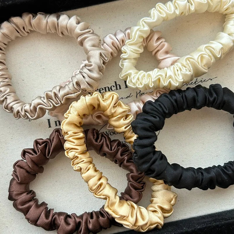 100% Pure Mulberry Silk Hair Scrunchies - EU Fast Shipping
