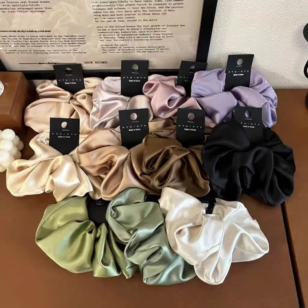 Satin Scrunchie - Silk Hair Tie for Women - EU Fast Shipping