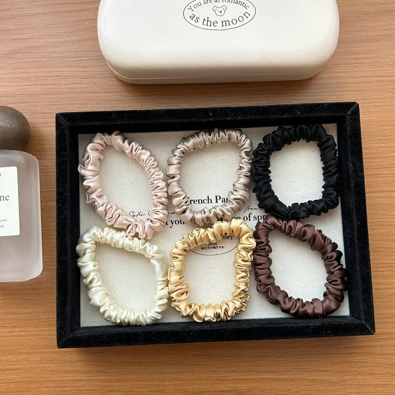 100% Pure Mulberry Silk Hair Scrunchies - EU Fast Shipping