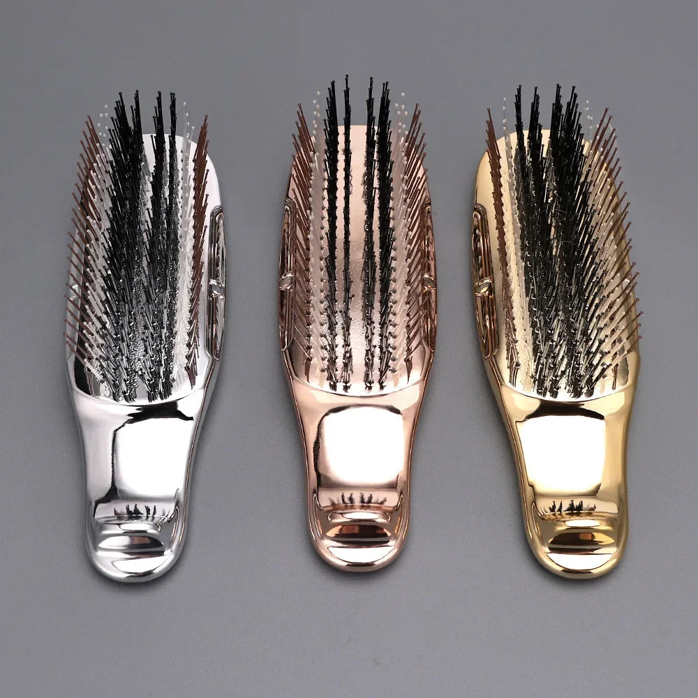 Premium Head Massager Brush - Rose Gold Scalp & Hair Detangling Tool