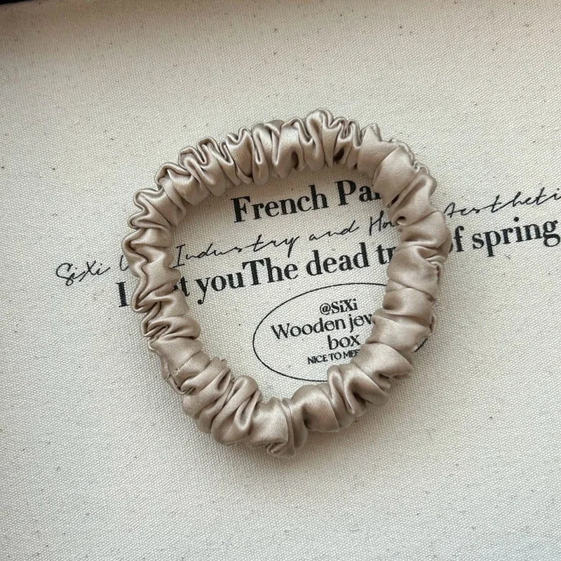 100% Pure Mulberry Silk Hair Scrunchies - EU Fast Shipping