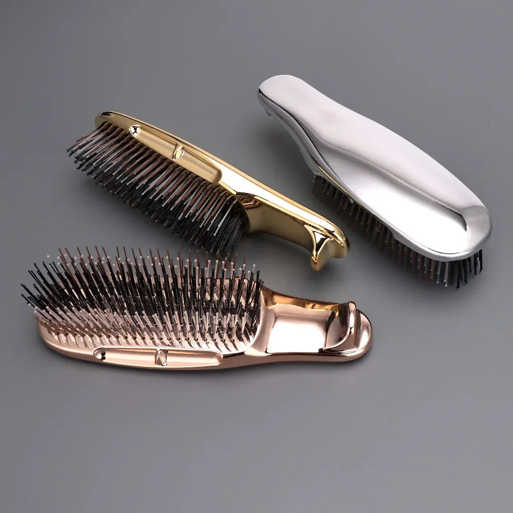 Premium Head Massager Brush - Rose Gold Scalp & Hair Detangling Tool